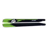 SAB Main Blades S702 Green - HeliDirect